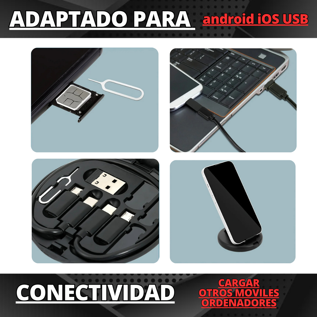 PACK MULTICABLE ✅ PRO 7 EN 1 🔌  I  ENVÍO GRATIS